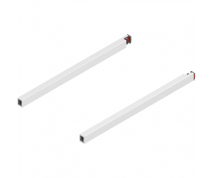 Reling podłużny MERIVOBOX, dł. 350 mm, lewy/prawy, jedwabiście biały mat