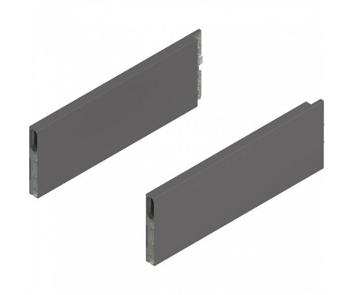 MERIVOBOX BOXCAP, dł. 300 mm, wysokość E, lewy/prawy+antracyt mat*P/U:     10