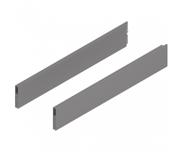 MERIVOBOX BOXCAP, dł. 600 mm, wysokość E, lewy/prawy+szary indium     mat*P/U: 10