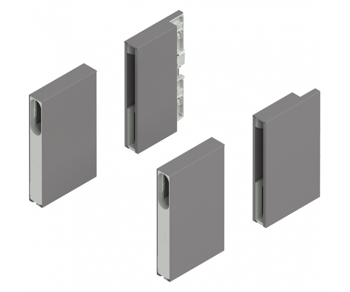 MERIVOBOX BOXCOVER, wysokość E, przedni/tylny, lewa/prawa+szary indium     mat*P/U: 1/20