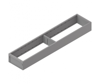 AMBIA-LINE  ramki do szuflady standardowej, do LEGRABOX/MERIVOBOX, stal,     dł. 550 mm, szerokość 100 mm+szary indium mat*P/U: