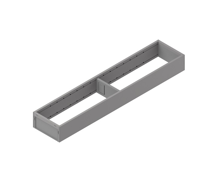 AMBIA-LINE  ramki do szuflady standardowej, do LEGRABOX/MERIVOBOX, stal,     dł. 550 mm, szerokość 100 mm+szary indium mat*P/U: