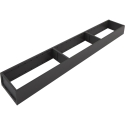 AMBIA-LINE  ramki do szuflady standardowej, do LEGRABOX/MERIVOBOX, stal,     dł. 650 mm, szerokość 100 mm+szary indium mat*P/U: