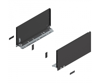 Bok LEGRABOX pure, wys. C (177 mm), dł. 350 mm, lewy/prawy, czarny mat