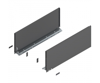 Bok LEGRABOX pure, wys. F (241,0 mm), dł. 600 mm, lewy/prawy, antracyt mat