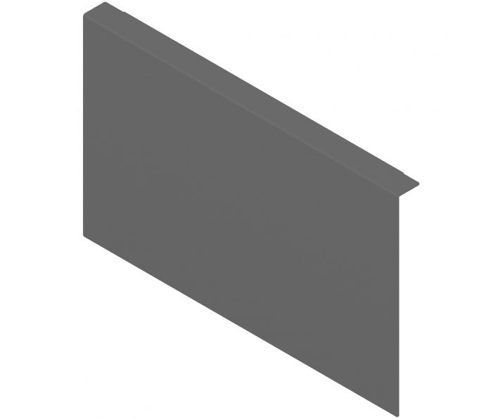 AMBIA-LINE adapter do montażu ramy do drewnianej ścianki tylnej do szuflady z wysokim frontem LEGRABOX wysokość C, stal, antrac