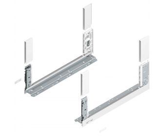 Bok LEGRABOX free, wys. C (177,0 mm), dł. 500 mm, lewy/prawy, jedwabiście biały mat