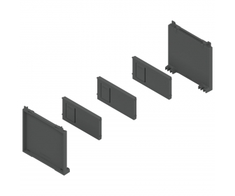 AMBIA-LINE zestaw na butelki, antracyt mat
