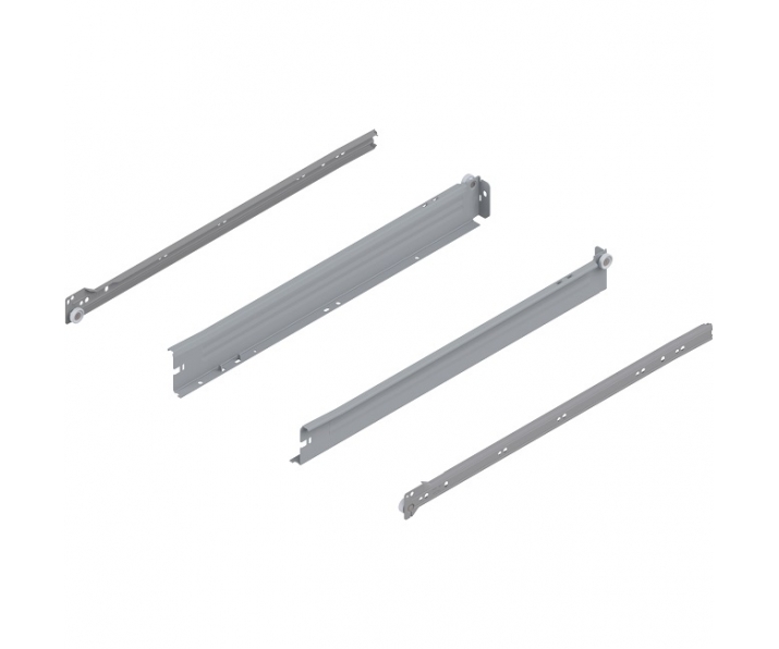 Szuflada METABOX wys N, częściowy wysuw, 450mm, 25kg, szara, BLUM 320N4500C15