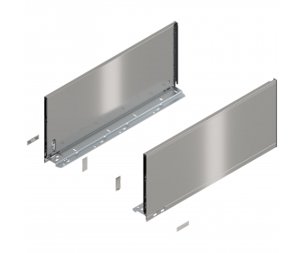 Bok LEGRABOX pure, wys. F (241,0 mm), dł. 550 mm, lewy/prawy, inox-szczotk.-lakier.