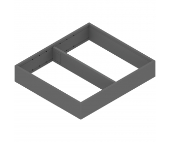 AMBIA-LINE  ramki do szuflady standardowej LEGRABOX, stal, od dł. 270 mm, szerokość 242 mm, antracyt mat