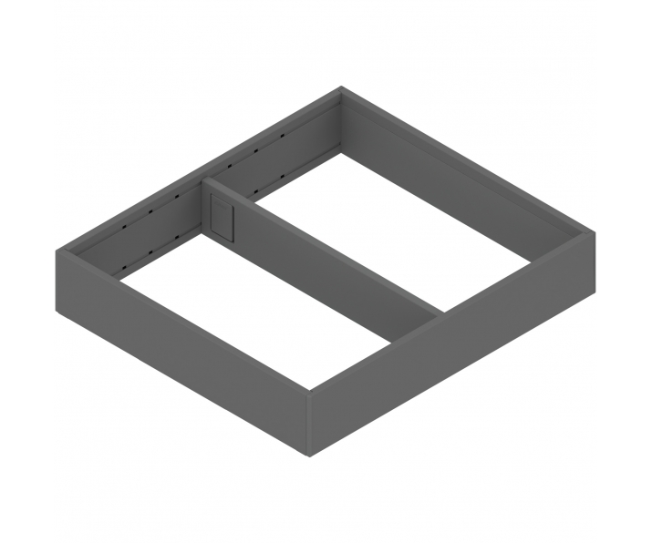 AMBIA-LINE  ramki do szuflady standardowej LEGRABOX, stal, od dł. 270 mm, szerokość 242 mm, antracyt mat