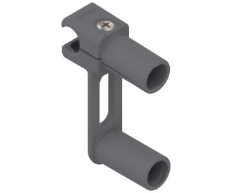 ORGA-LINE Uchwyt relingu poprzecznego szuflady tackowej, R7037 ciemnoszara