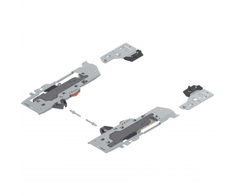 TIP-ON BLUMOTION zestaw (Jednostka + Zabierak) do TANDEMBOX, Typ S0, dł. NL 270-349 mm, Całkowita waga szuflady 0-10 kg, prawy+