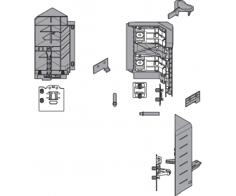 SYNCROMOTION Zestaw, wysokość D, R7037 ciemnoszara