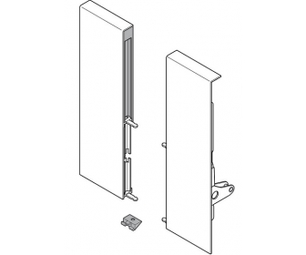 WYC. Mocowanie frontu TANDEMBOX, wys. D, do szuflady wewnętrznej z elementami dekoracyjnymi, lewe/prawe, do TANDEMBOX intivo, b