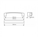Uchwyt meblowy UU24-0320-G0008 Aluminium