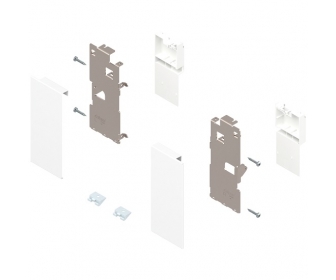 LEGRABOX zestaw do mocowania frontu wewnętrznego, wys."K", jedwabiście biały mat