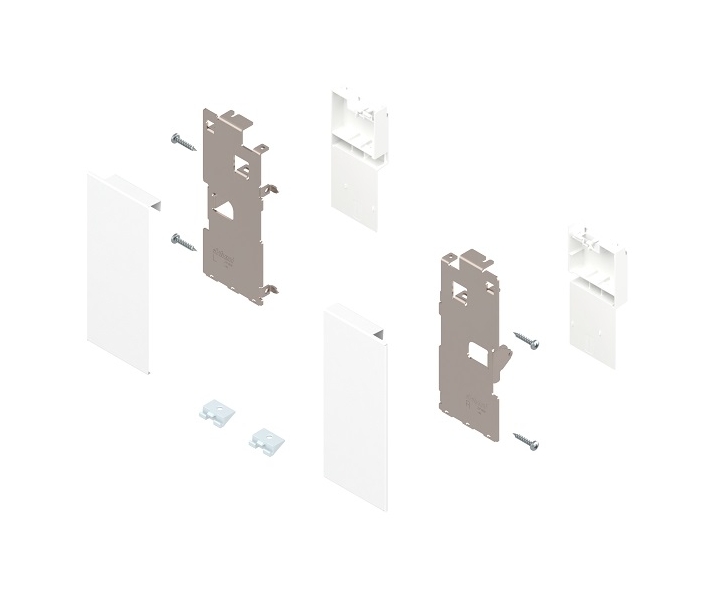 LEGRABOX zestaw do mocowania frontu wewnętrznego, wys."K", jedwabiście biały mat
