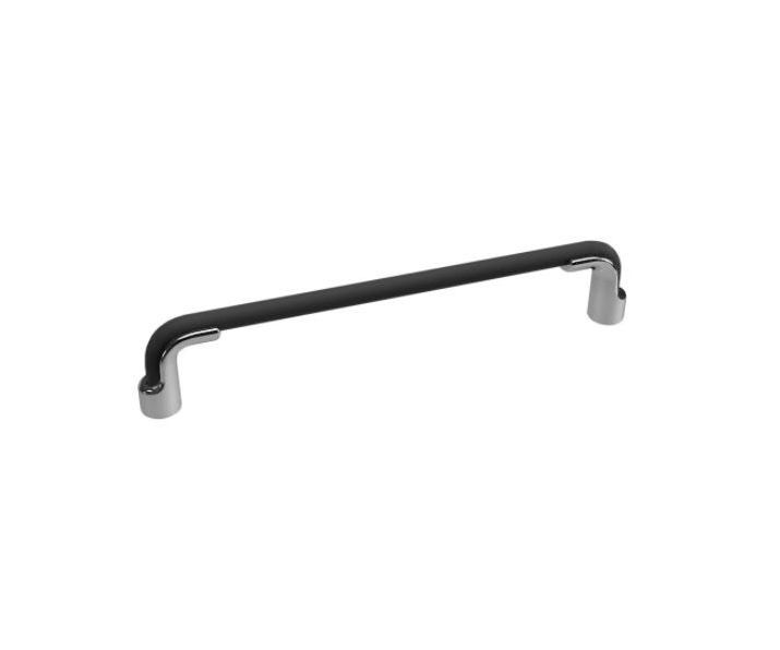 Uchwyt HERMES L-160 czarny-chrom P61-G2