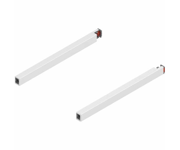 Reling podłużny MERIVOBOX, dł. 270 mm, lewy/prawy, jedwabiście biały mat