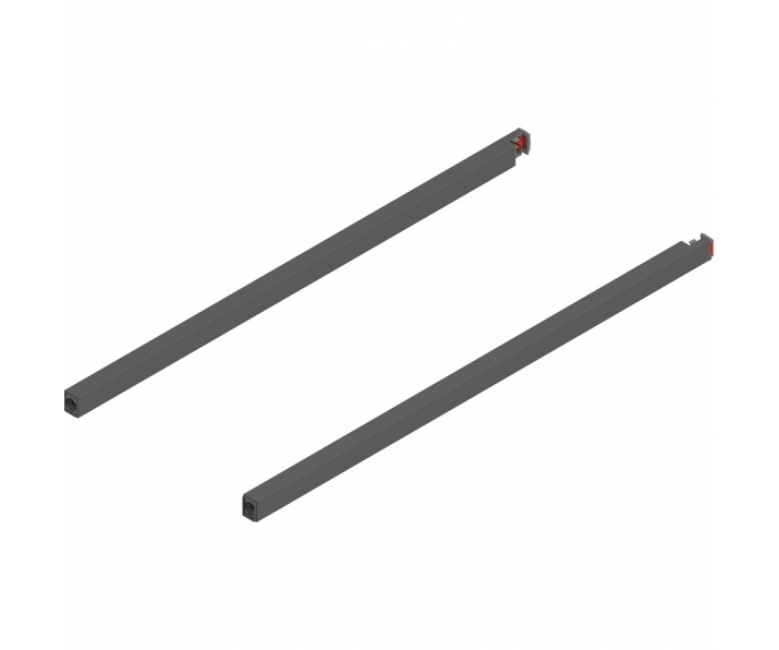 Reling podłużny MERIVOBOX, dł. 500 mm, lewy/prawy, antracyt mat