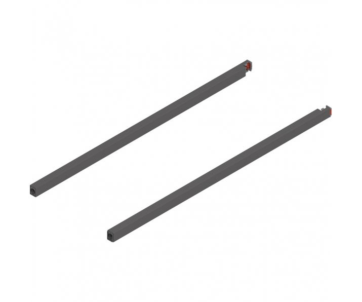 Reling podłużny MERIVOBOX, dł. 550 mm, lewy/prawy, antracyt mat