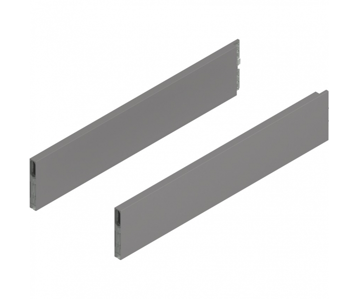 MERIVOBOX BOXCAP, dł. 500 mm, wysokość E, lewy/prawy+szary indium     mat*P/U: 10