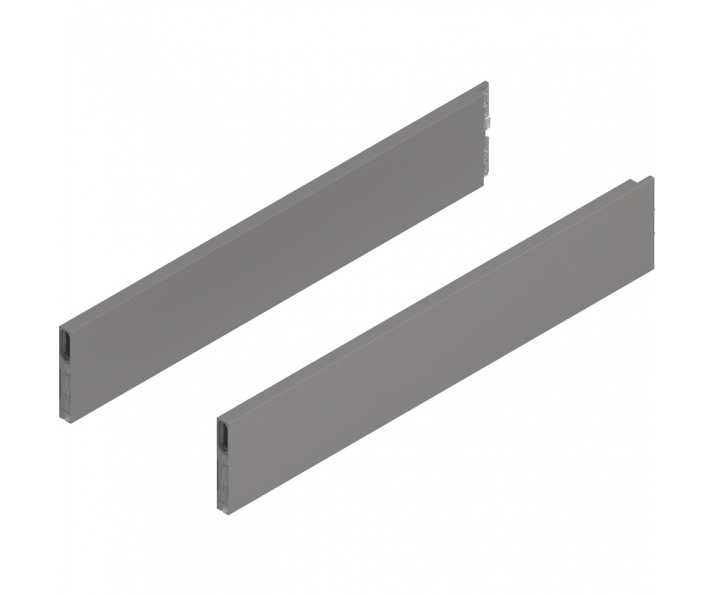 MERIVOBOX BOXCAP, dł. 550 mm, wysokość E, lewy/prawy+szary indium     mat*P/U: 10