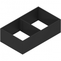 AMBIA-LINE rama, do LEGRABOX/MERIVOBOX szuflady z wysokim frontem, stal, od dł. 400 mm, szerokość 218 mm, czarny carbon mat