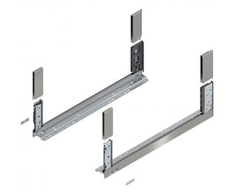 Bok LEGRABOX free, wys. C (177,0 mm), dł. 650 mm, lewy/prawy, inox-szczotk.-lakier.
