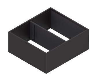 WYC. AMBIA-LINE rama do LEGRABOX szuflady z wysokim frontem, stal, od dł. 270 mm, szerokość 242 mm, brunatnoczarny mat