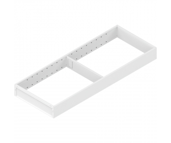 AMBIA-LINE  ramki do szuflady standardowej LEGRABOX, stal, dł. 550 mm, szerokość 200 mm, jedwabiście biały mat