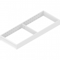 AMBIA-LINE  ramki do szuflady standardowej LEGRABOX, stal, dł. 550 mm, szerokość 200 mm, jedwabiście biały mat