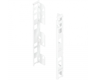 Uchwyt drewnianej ścianki tylnej LEGRABOX, wys. C (193 mm), prawy+lewy, jedwabiście biały mat