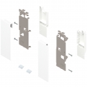Mocowanie frontu LEGRABOX, wys. C, biały mat, do szuflady wew z relingiem, lewe/prawe