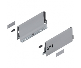 Bok TANDEMBOX antaro, wys. K (115 mm), dł. 270 mm, lewy/prawy, R9006 szara