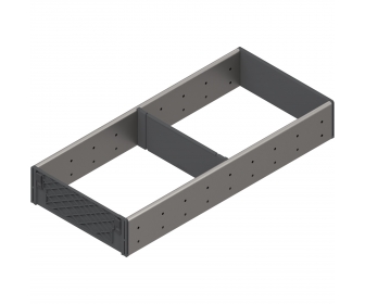 ORGA-LINE wkład z przegródkami (częściowe wypełnienie), do szuflady standardowej TANDEMBOX, dł. NL 450 mm, szer. 194 mm, inox