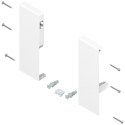 Mocowanie frontu TANDEMBOX antaro, wys. C, biała, do szuflady wew z pojedynczym relingiem, lewe/prawe
