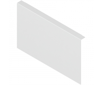 AMBIA-LINE adapter do montażu ramy do drewnianej ścianki tylnej do szuflady z wysokim frontem LEGRABOX wysokość C, stal, jedwab