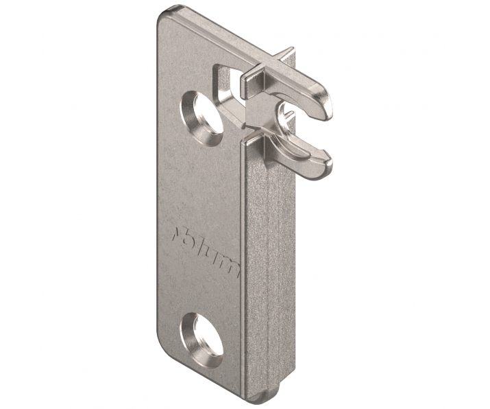 Uchwyt relingu METABOX, regulowany, na wkręty, biały, BLUM ZRR.8000