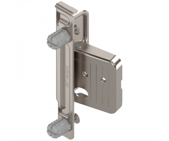 Mocowanie frontu METABOX, wys. M/K/H, EXPANDO, prawe, niklowany