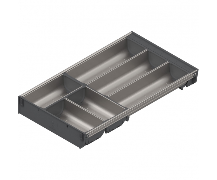 BLUM ZSI.500BI3 ORGA-LINE wkład z pojemnikami do szuflady standardowej TANDEMBOX 500x280 mm, inox 