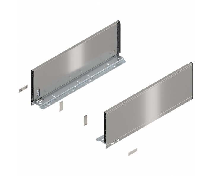 Bok LEGRABOX pure, wys. C (177,0 mm), dł. 500 mm, lewy/prawy, inox-szczotk.-lakier.