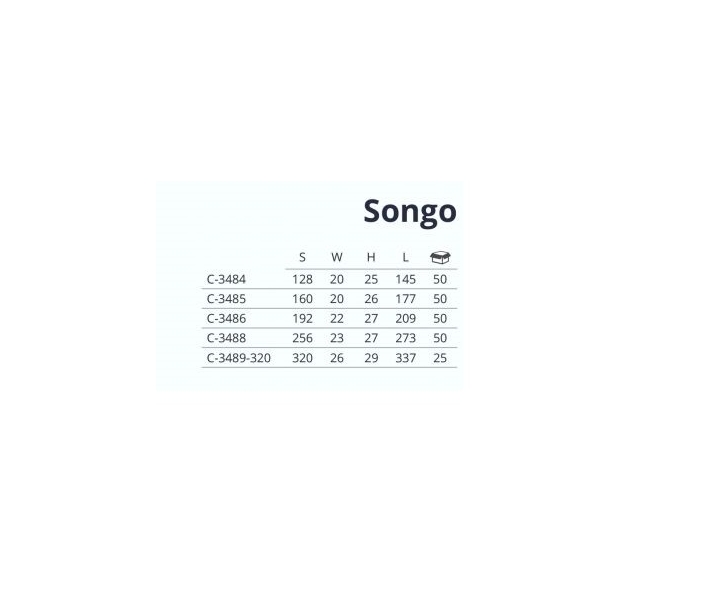 Uchwyt SONGO L-192 G5 satyna