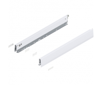 Bok MERIVOBOX, wysokość N (68.5 mm), dł. 550 mm, lewy/prawy+jedwabiście     biały mat*P/U: 1/5