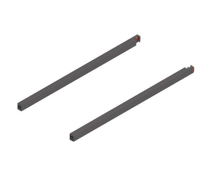 Reling podłużny MERIVOBOX, dł. 450 mm, lewy/prawy, antracyt mat