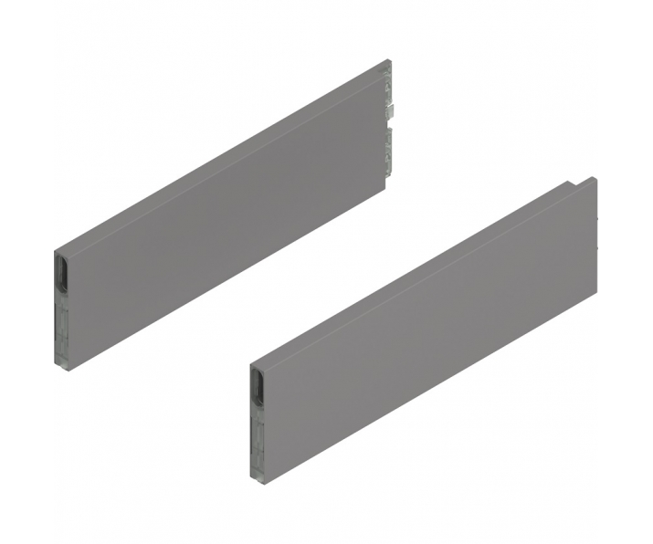 MERIVOBOX BOXCAP, dł. 350 mm, wysokość E, lewy/prawy+szary indium     mat*P/U: 10