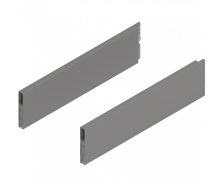 MERIVOBOX BOXCAP, dł. 400 mm, wysokość E, lewy/prawy+szary indium     mat*P/U: 10