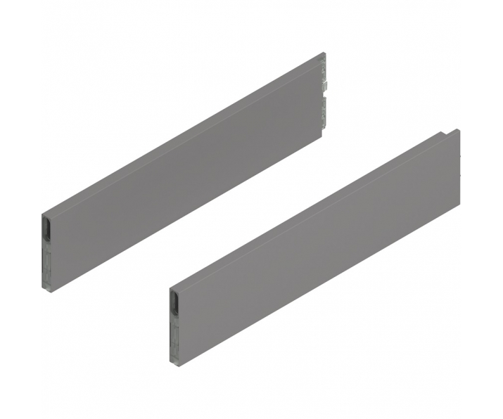 MERIVOBOX BOXCAP, dł. 450 mm, wysokość E, lewy/prawy+szary indium     mat*P/U: 10